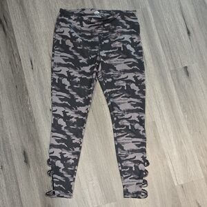 Maurices Blue and Black Camouflage Leggings